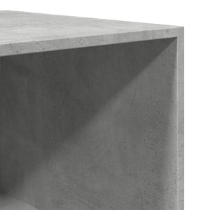 Ντουλάπα Γκρι του Σκυροδέματος 80x50x200 εκ. Επεξεργασμένο Ξύλο