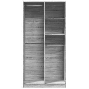 Ντουλάπα Γκρι Sonoma 100 x 50 x 200 εκ. από Επεξεργασμένο Ξύλο