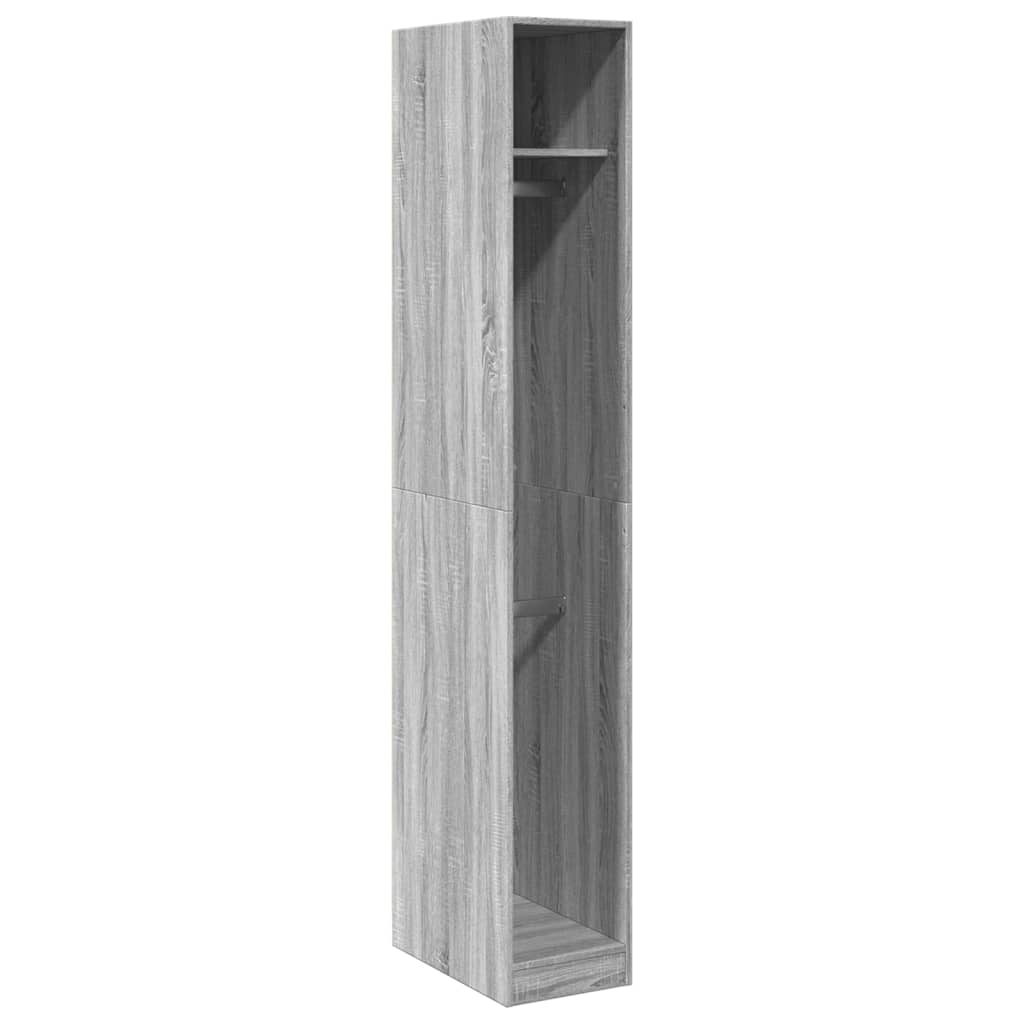 Ντουλάπα Γκρι Sonoma 30x50x200 εκ. από Επεξεργασμένο Ξύλο