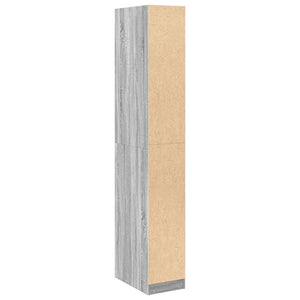 Ντουλάπα Γκρι Sonoma 30x50x200 εκ. από Επεξεργασμένο Ξύλο
