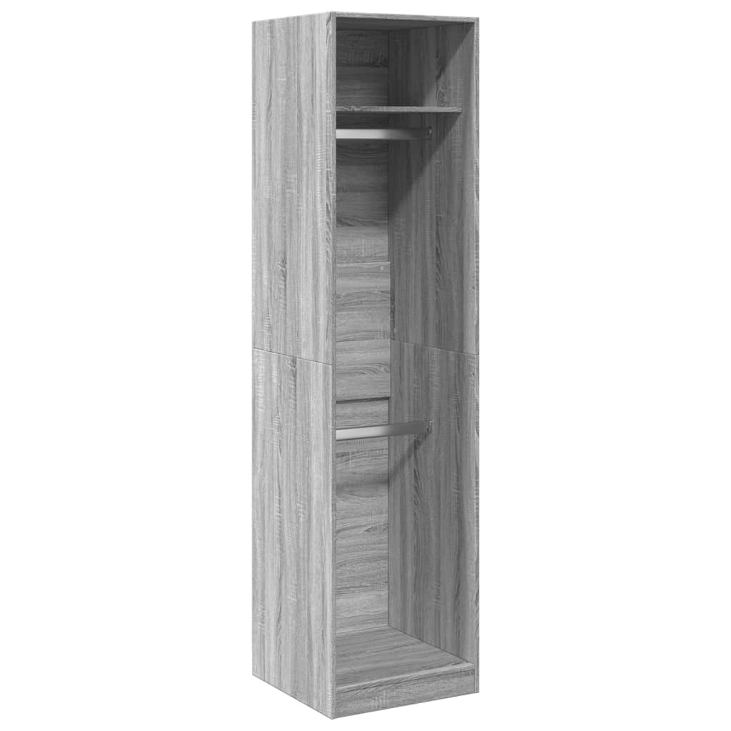 Ντουλάπα Γκρι Sonoma 50x50x200 εκ. από Επεξεργασμένο Ξύλο