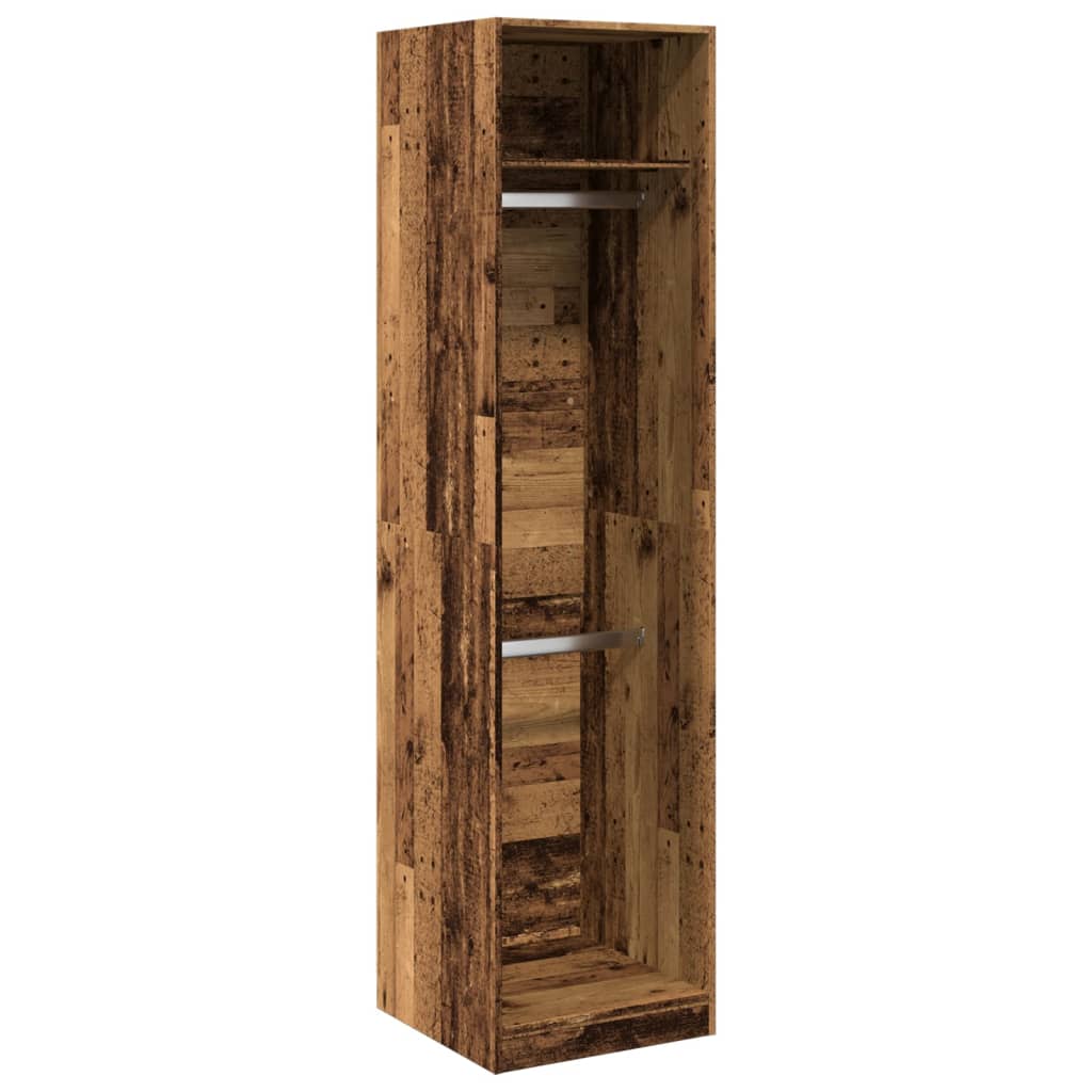 Ντουλάπα Όψη Παλαιού Ξύλου 50x50x200 εκ. από Επεξεργασμένο Ξύλο