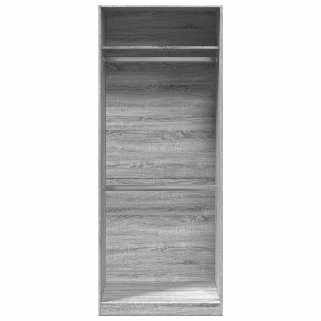 Ντουλάπα Γκρι Sonoma 80x50x200 εκ. από Επεξεργασμένο Ξύλο