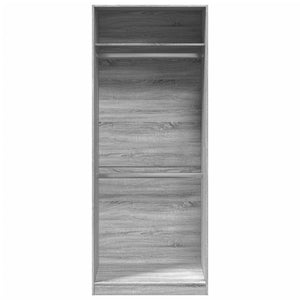 Ντουλάπα Γκρι Sonoma 80x50x200 εκ. από Επεξεργασμένο Ξύλο