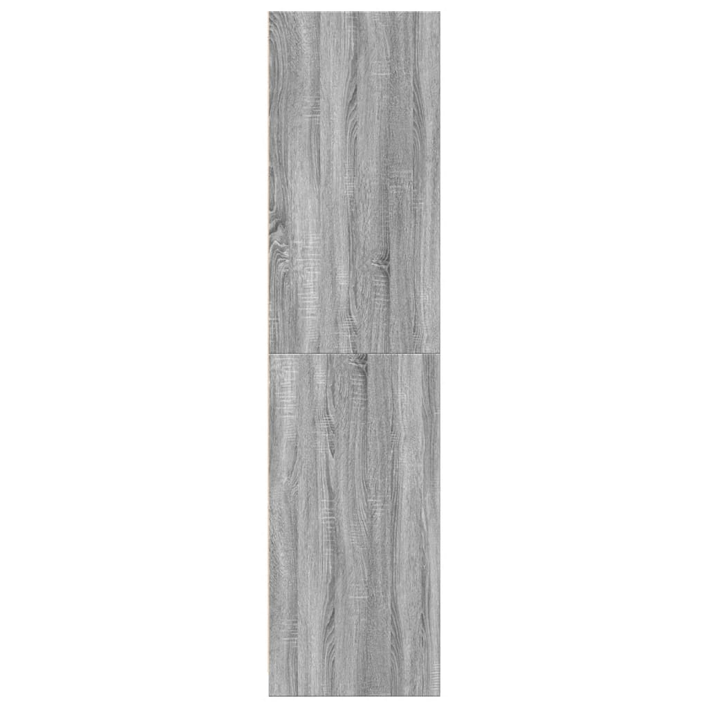 Ντουλάπα Γκρι Sonoma 80x50x200 εκ. από Επεξεργασμένο Ξύλο