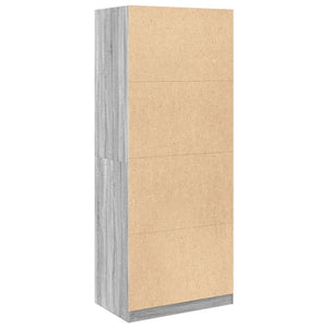 Ντουλάπα Γκρι Sonoma 80x50x200 εκ. από Επεξεργασμένο Ξύλο