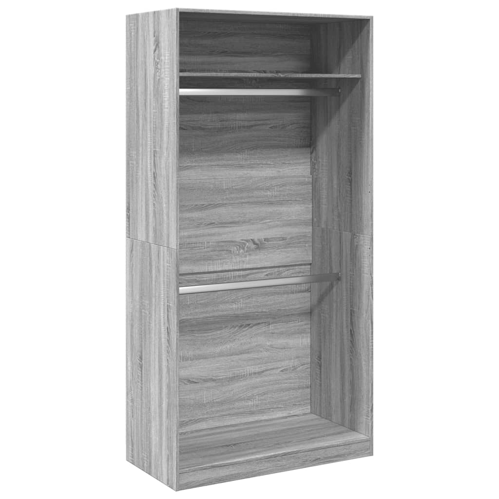 Ντουλάπα Γκρι Sonoma 100 x 50 x 200 εκ. από Επεξεργασμένο Ξύλο