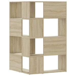 Βιβλιοθήκη Γωνιακή 4 Επ. Sonoma Δρυς 85x85x140 εκ Επεξ. Ξύλο
