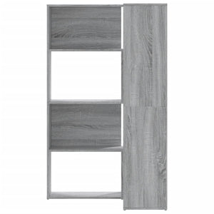 Βιβλιοθήκη Γωνιακή 4 Επ. Γκρι Sonoma 85x85x140 εκ Επεξ. Ξύλο