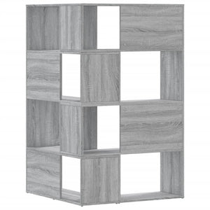 Βιβλιοθήκη Γωνιακή 4 Επ. Γκρι Sonoma 85x85x140 εκ Επεξ. Ξύλο