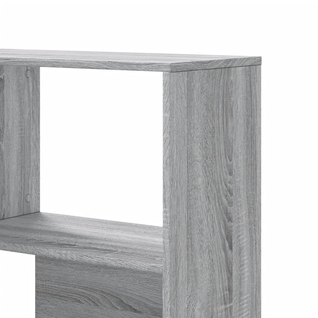 Βιβλιοθήκη Γωνιακή 4 Επ. Γκρι Sonoma 85x85x140 εκ Επεξ. Ξύλο
