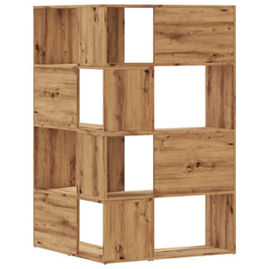 Βιβλιοθήκη Γωνιακή 4 Επ. Αρτισιανή Δρυς 85x85x140 εκ Επεξ. Ξύλο