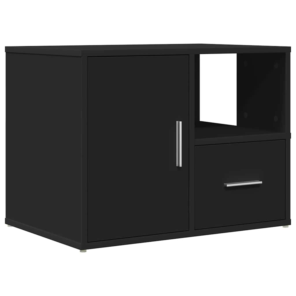 Ντουλάπι Γωνιακό Μαύρο 160x40x45 εκ. από Επεξεργασμένο Ξύλο