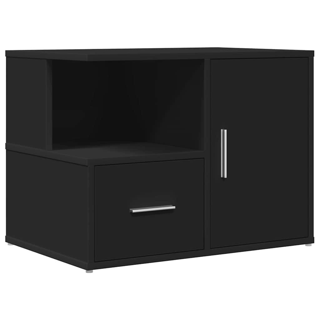 Ντουλάπι Γωνιακό Μαύρο 160x40x45 εκ. από Επεξεργασμένο Ξύλο