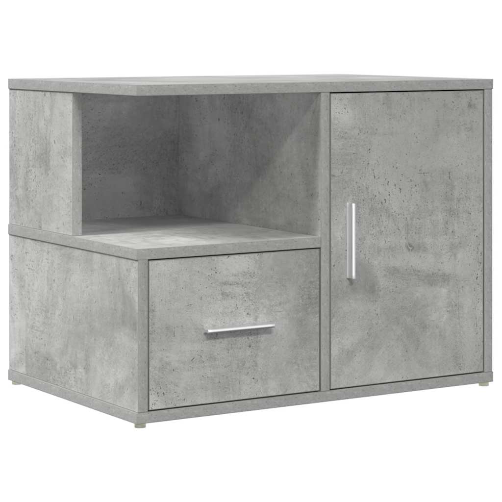 Ντουλάπι Γωνιακό Γκρι Σκυροδέματος 160x40x45εκ. Επεξ. Ξύλο - Pakobazaar