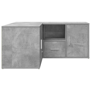 Ντουλάπι Γωνιακό Γκρι Σκυροδέματος 160x40x45εκ. Επεξ. Ξύλο - Pakobazaar