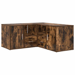 Γωνιακό Έπιπλο Καπνιστή δρυς 160x40x45 εκ. από Επεξεργ. Ξύλο - Pakobazaar