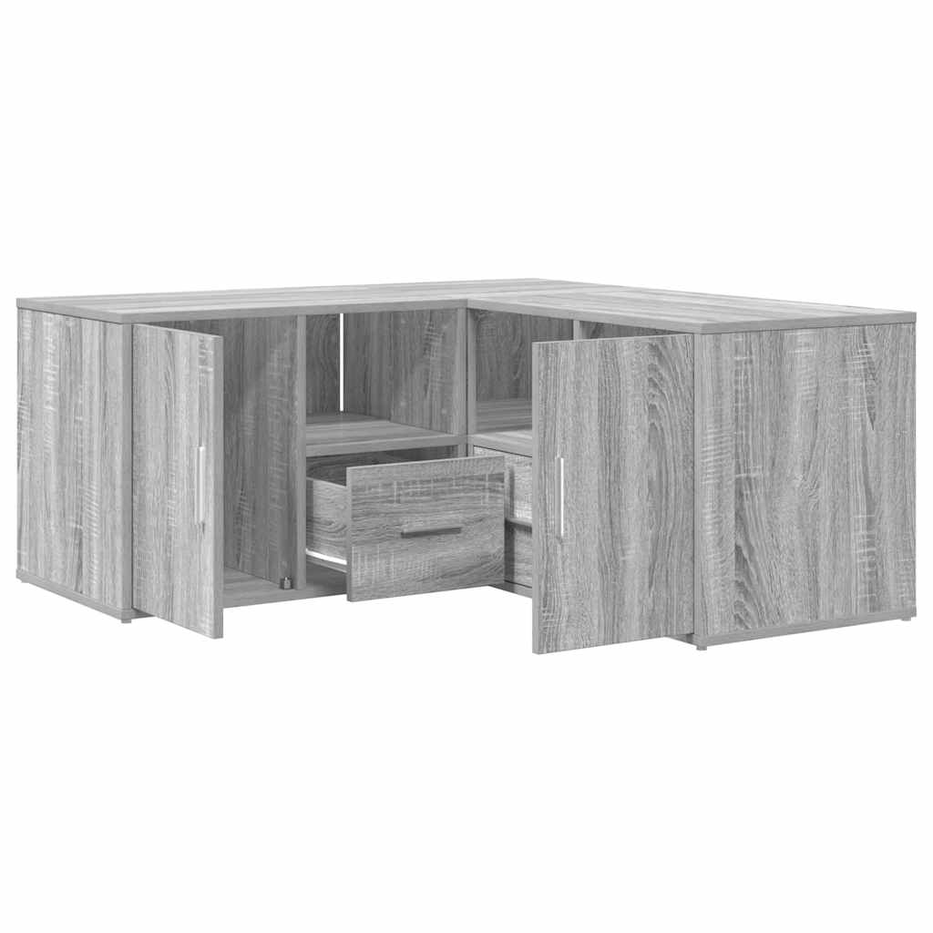 Γωνιακό Έπιπλο Γκρι Sonoma 160x40x45 εκ. από Επεξεργ. Ξύλο