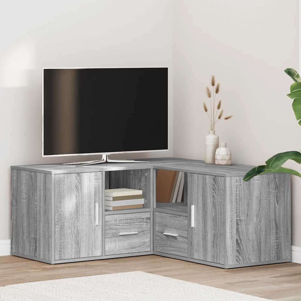 Γωνιακό Έπιπλο Γκρι Sonoma 160x40x45 εκ. από Επεξεργ. Ξύλο