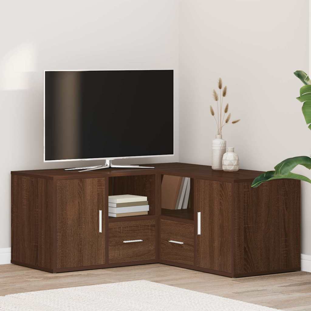 Γωνιακό Έπιπλο Καφέ δρυς 160x40x45 εκ. από Επεξεργ. Ξύλο - Pakobazaar