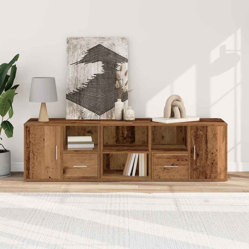 Ντουλάπι Γωνιακό Όψη Παλαιού Ξύλου 160x40x45 εκ. από Επεξ. Ξύλο - Pakobazaar