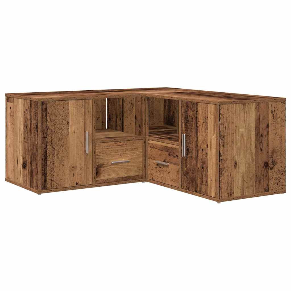 Ντουλάπι Γωνιακό Όψη Παλαιού Ξύλου 160x40x45 εκ. από Επεξ. Ξύλο - Pakobazaar