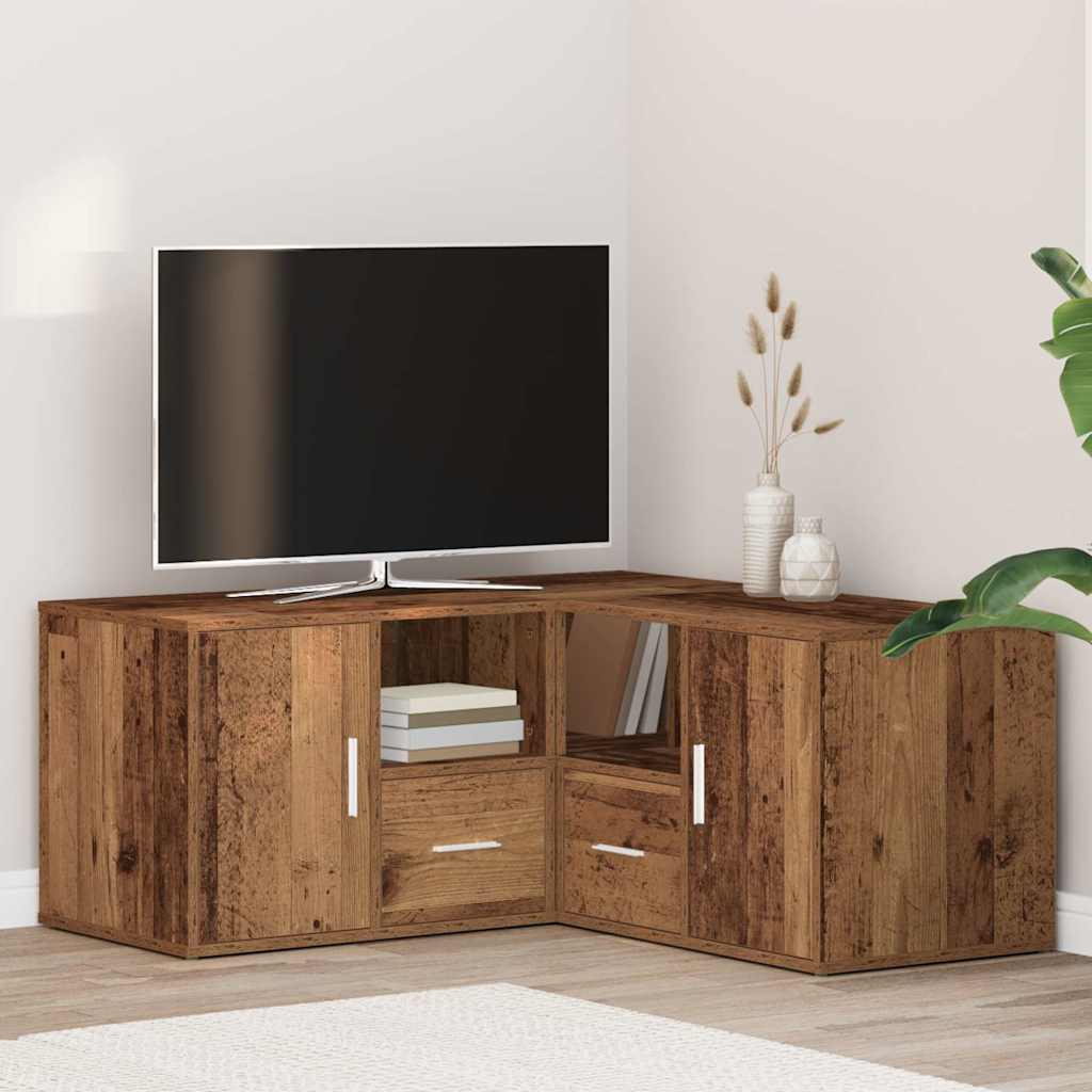 Ντουλάπι Γωνιακό Όψη Παλαιού Ξύλου 160x40x45 εκ. από Επεξ. Ξύλο - Pakobazaar