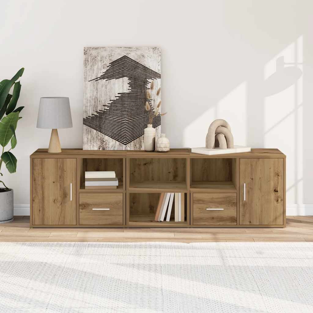 Ντουλάπι Γωνιακό Αρτισιανή Δρυς 160x40x45 εκ. από Επεξ. Ξύλο - Pakobazaar
