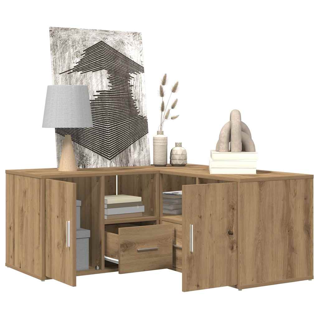 Ντουλάπι Γωνιακό Αρτισιανή Δρυς 160x40x45 εκ. από Επεξ. Ξύλο - Pakobazaar