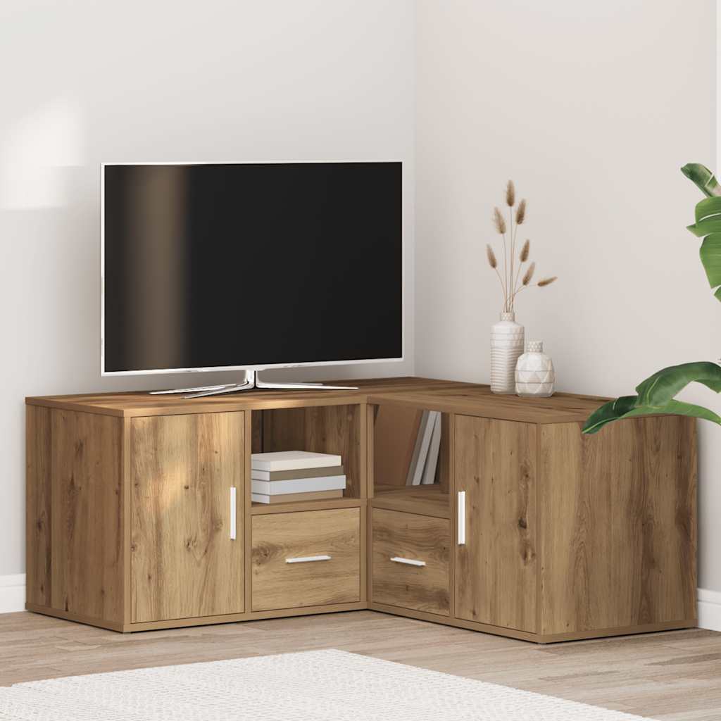 Ντουλάπι Γωνιακό Αρτισιανή Δρυς 160x40x45 εκ. από Επεξ. Ξύλο - Pakobazaar
