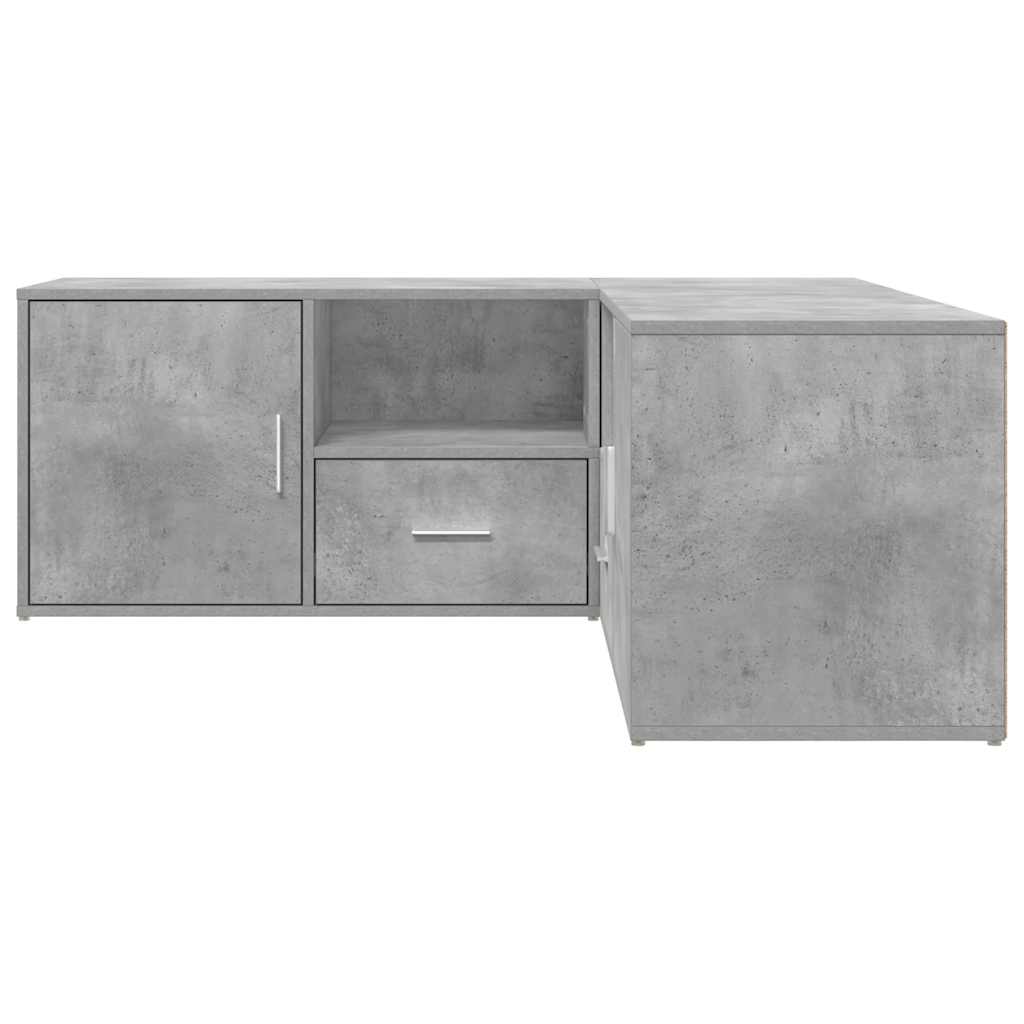 Ντουλάπι Γωνιακό Γκρι Σκυροδέματος 200x40x45εκ. από Επεξ. Ξύλο - Pakobazaar