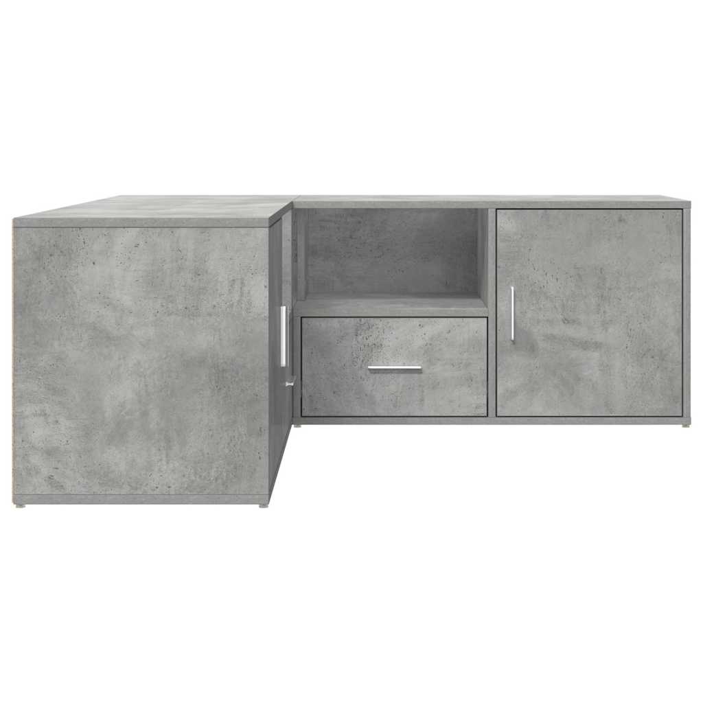 Ντουλάπι Γωνιακό Γκρι Σκυροδέματος 200x40x45εκ. από Επεξ. Ξύλο - Pakobazaar