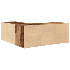 Ντουλάπι Γωνιακό Όψη Παλαιού Ξύλου 200x40x45 εκ. από Επεξ. Ξύλο - Pakobazaar