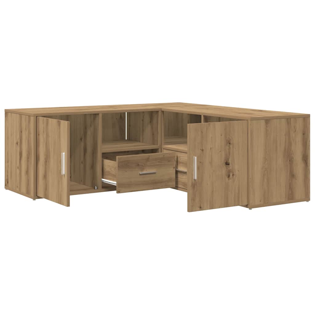 Ντουλάπι Γωνιακό Αρτισιανή Δρυς 200x40x45 εκ. από Επεξ. Ξύλο - Pakobazaar