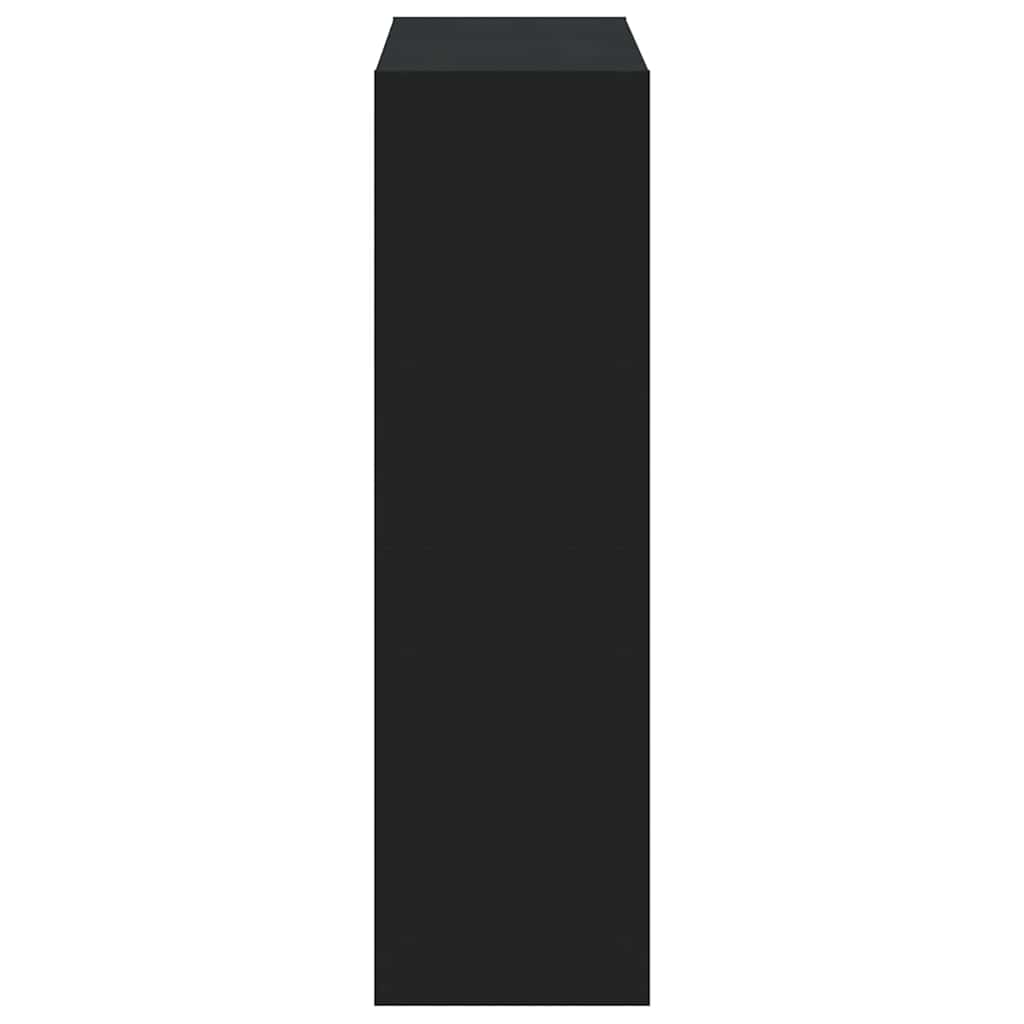 Βιβλιοθήκη Μαύρο 102x32x108 εκ. από Επεξεργασμένο Ξύλο