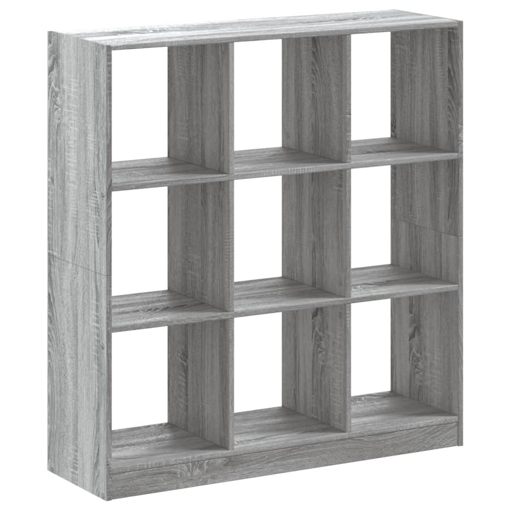 Βιβλιοθήκη Γκρι Sonoma 102x32x108 εκ. από Επεξεργ. Ξύλο