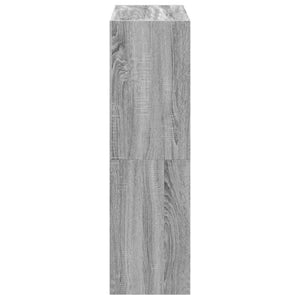 Βιβλιοθήκη Γκρι Sonoma 102x32x108 εκ. από Επεξεργ. Ξύλο