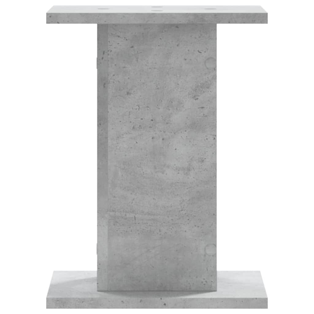 Βάσεις Φυτών 2 τεμ. Γκρι Σκυρ. 30x30x40 εκ. Επεξεργασμένο Ξύλο