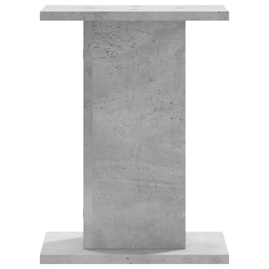 Βάσεις Φυτών 2 τεμ. Γκρι Σκυρ. 30x30x40 εκ. Επεξεργασμένο Ξύλο