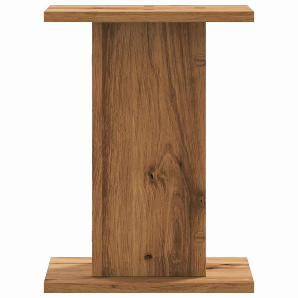 Βάσεις Φυτών 2 τεμ. Αρτισιανή Δρυς 30x30x40 εκ. Επεξ. Ξύλο