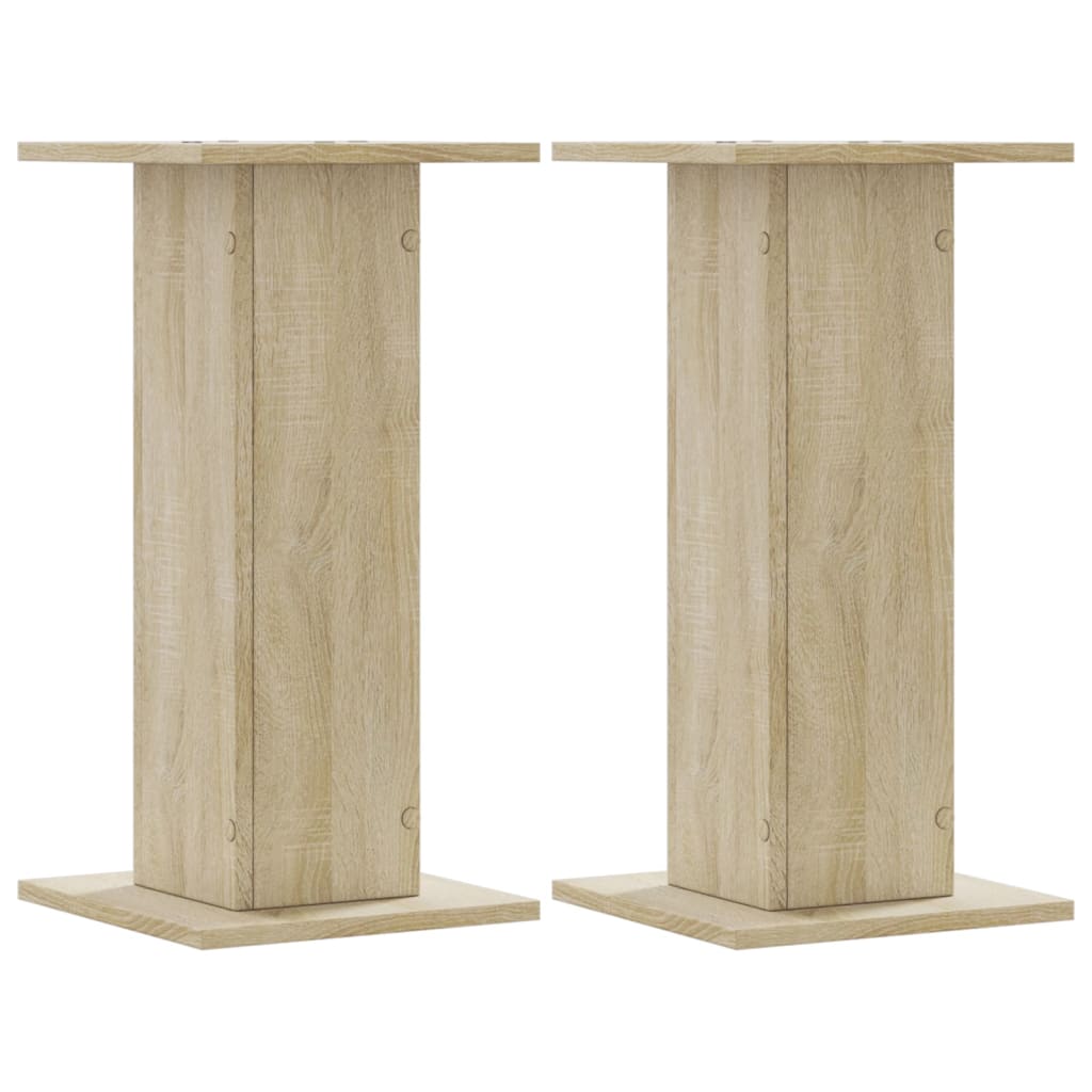 Βάσεις Φυτών 2 Τεμ. Sonoma Δρυς 30x30x60 εκ. Επεξεργασμένο Ξύλο