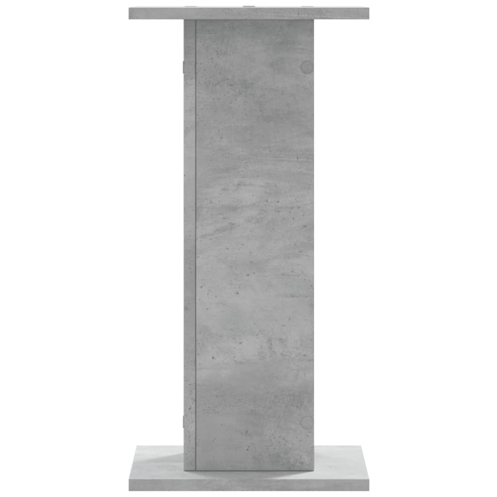 Βάσεις Φυτών 2 τεμ. Γκρι Σκυρ. 30x30x60 εκ. Επεξεργασμένο Ξύλο