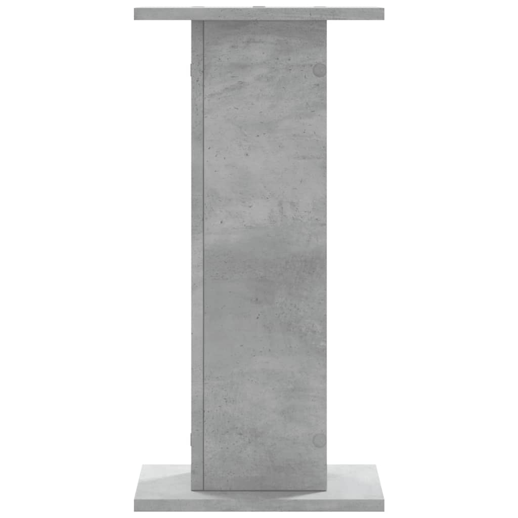 Βάσεις Φυτών 2 τεμ. Γκρι Σκυρ. 30x30x60 εκ. Επεξεργασμένο Ξύλο