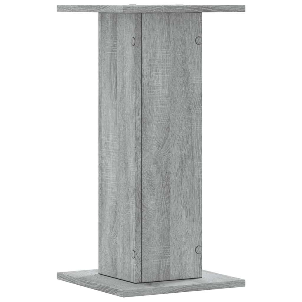 Βάσεις Φυτών 2 Τεμ. Γκρι Sonoma 30x30x60 εκ. Επεξεργασμένο Ξύλο