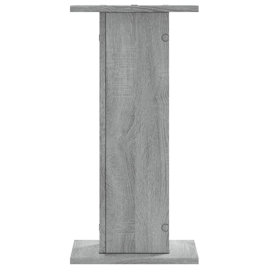 Βάσεις Φυτών 2 Τεμ. Γκρι Sonoma 30x30x60 εκ. Επεξεργασμένο Ξύλο