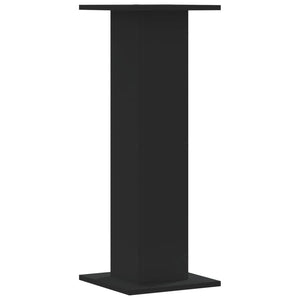 Βάσεις Φυτών 2 τεμ. Μαύρες 30x30x80 εκ. από Επεξεργασμένο Ξύλο - Pakobazaar