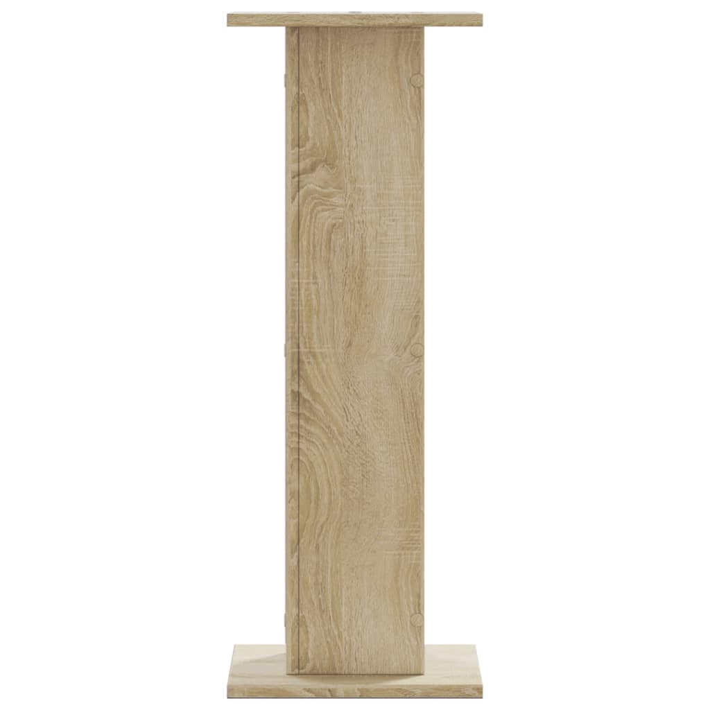 Βάσεις Φυτών 2 Τεμ. Sonoma Δρυς 30x30x80 εκ. Επεξεργασμένο Ξύλο
