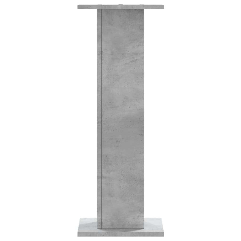 Βάσεις Φυτών 2 τεμ. Γκρι Σκυρ. 30x30x80 εκ. Επεξεργασμένο Ξύλο