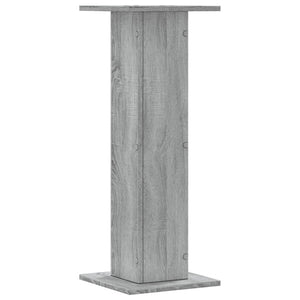 Βάσεις Φυτών 2 Τεμ. Γκρι Sonoma 30x30x80 εκ. Επεξεργασμένο Ξύλο