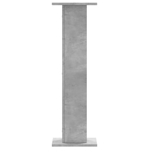 Βάσεις Φυτών 2 τεμ. Γκρι Σκυρ. 30x30x95 εκ. Επεξεργασμένο Ξύλο